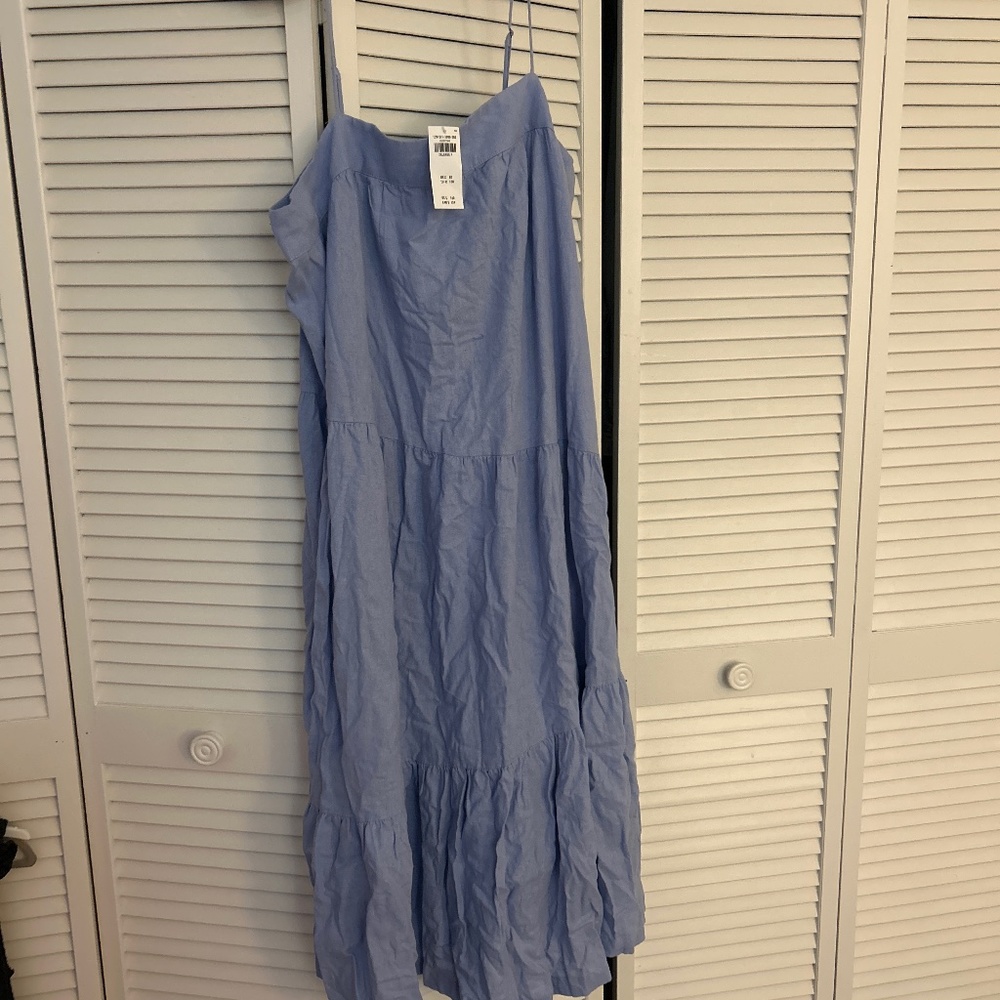 Abercrombie chambray maxi dress XXL nwt
